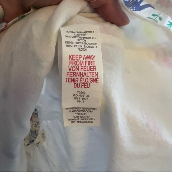 Mini Biden Dinosaur cross back dress 0-3 months - Picture 5 of 5